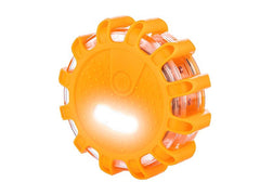 Oranje waarschuwingslamp met magnetische bevestiging en haak