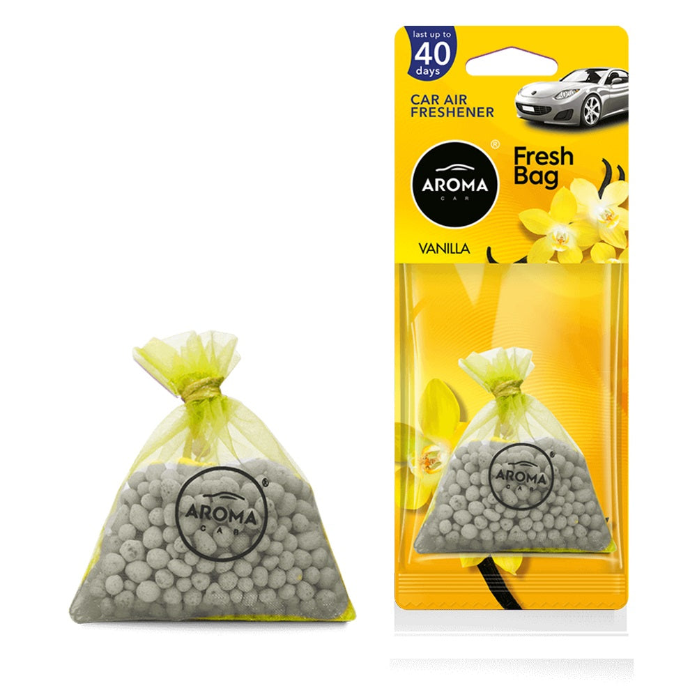 Aroma Fresh Bag Vanilla keramisch geurzakje voor de binnenspiegel van de auto