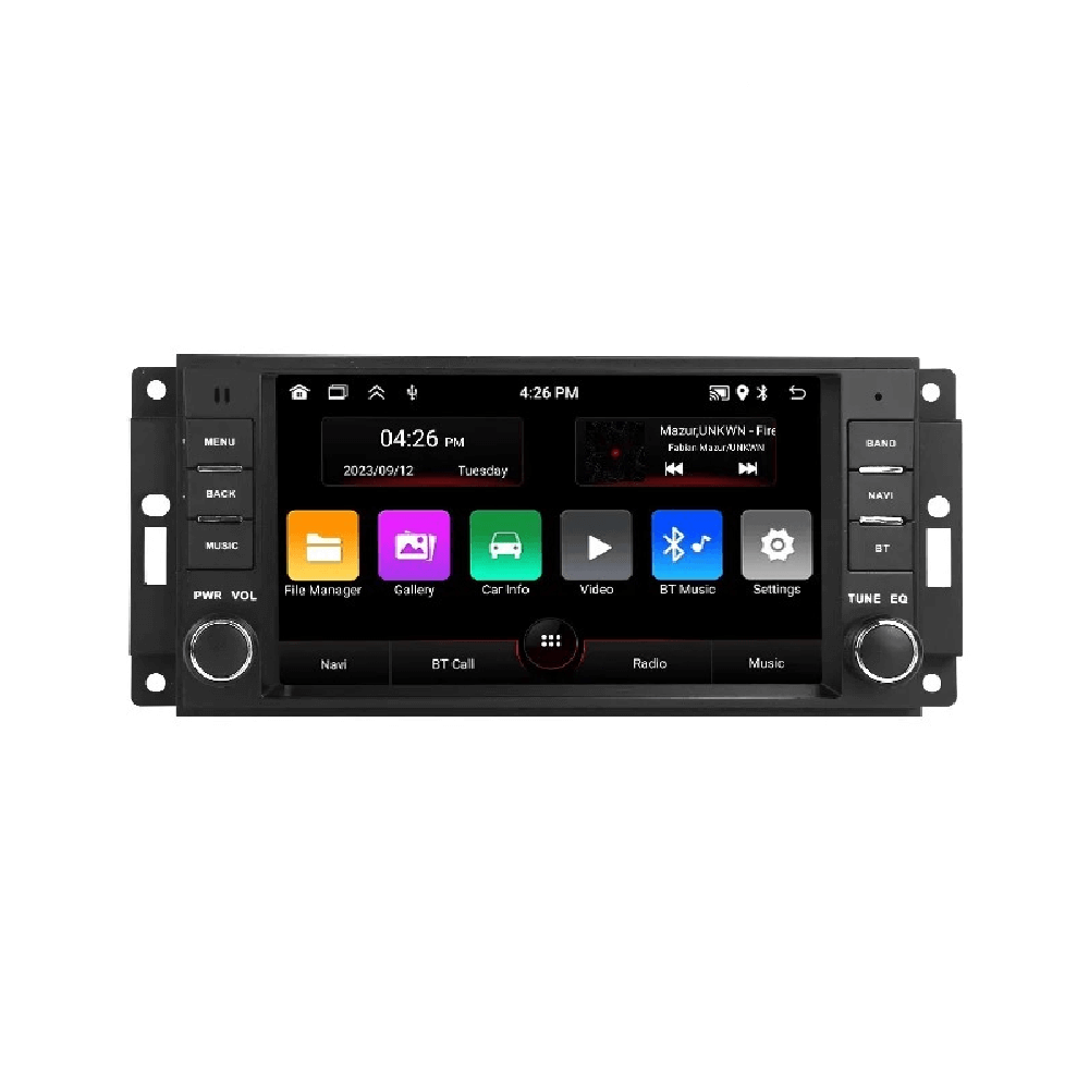 Chrysler 300C 2004–2008 enz. – 7" radio met Apple CarPlay en Android Auto, geavanceerde autoradio met touchscreen.