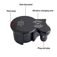 Audi A8 2011-2024 Draadloze mobiele oplader met 15W snelladen 