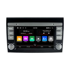 Fiat Bravo 07-14 – 7" radio met Apple CarPlay en Android Auto met touchscreen-interface.