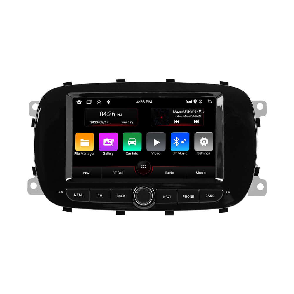 Fiat 500X 14-20 - 7" radio met Apple CarPlay en Android Auto – Carmediaeurope.com