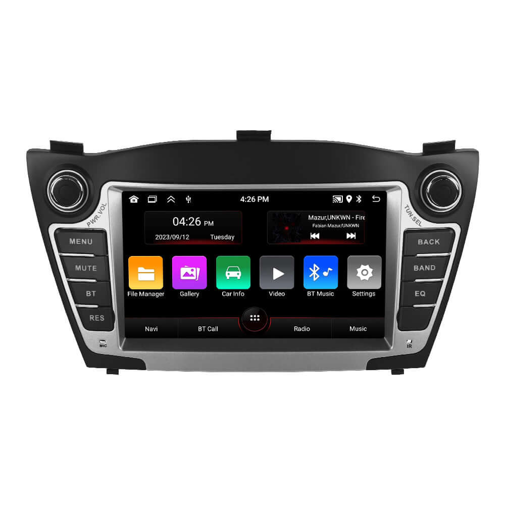 Hyundai I35 – 7" radio met Apple CarPlay en Android Auto, met moderne technologie en touchscreen-interface.