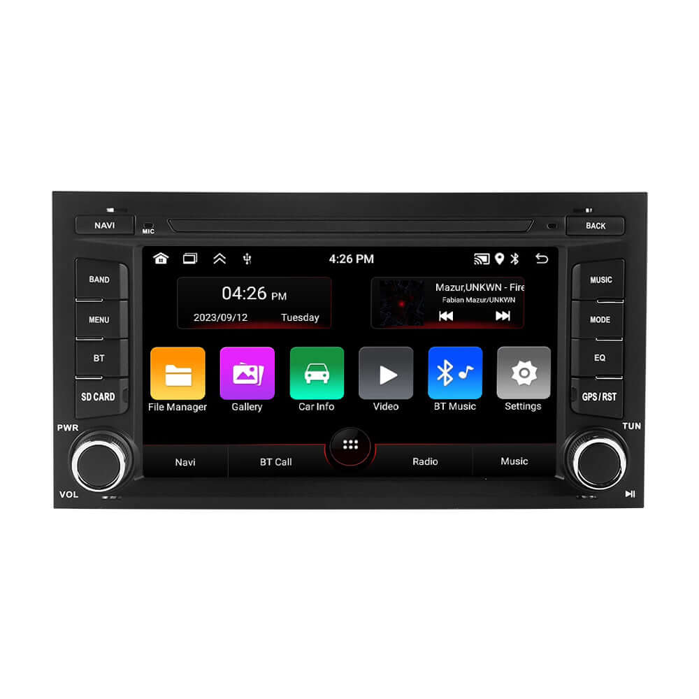 Seat Leon 12-18 – 7" radio met Apple CarPlay en Android Auto met touchscreen-interface