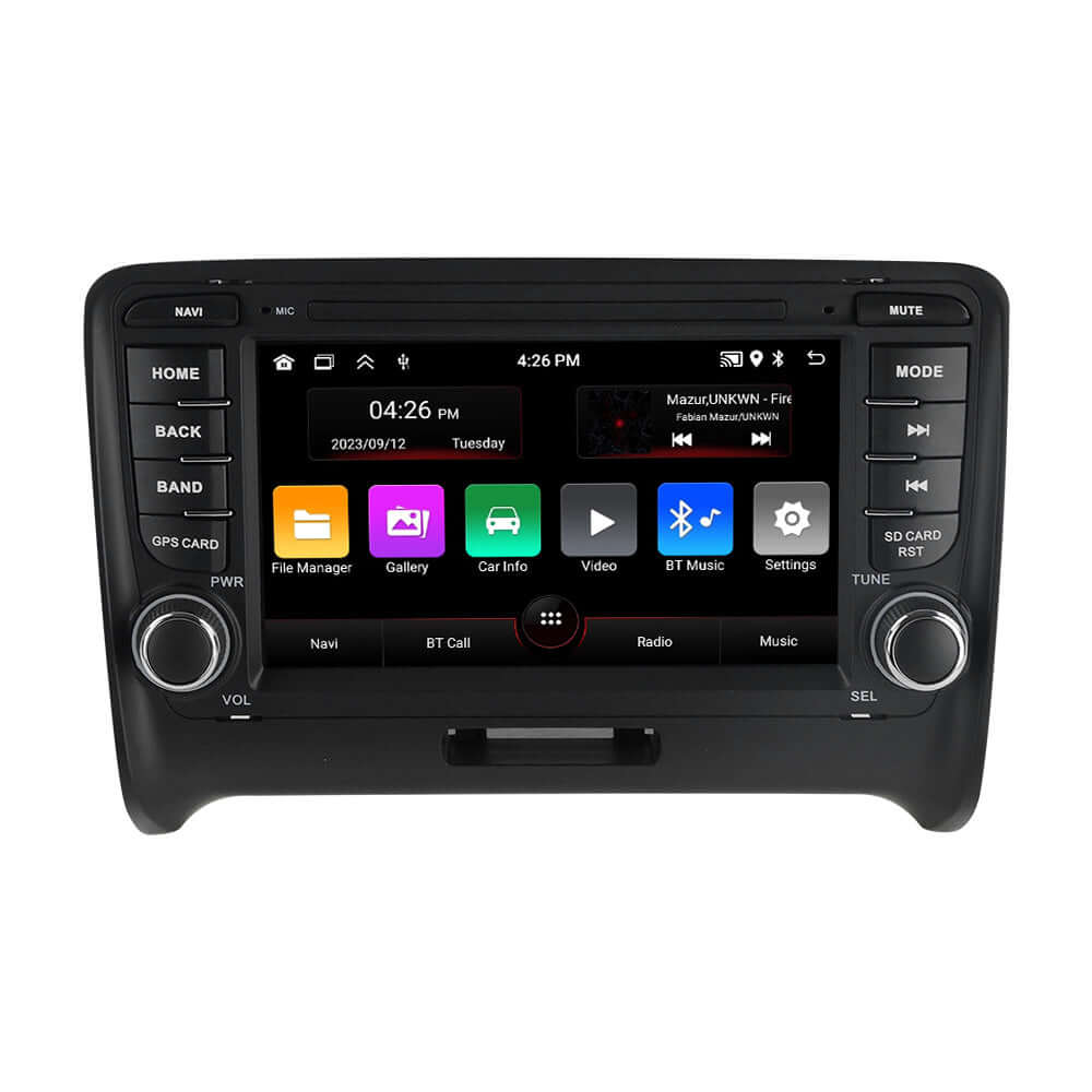 AUDI TT 06-14 – 7" radio met Apple CarPlay en Android Auto met moderne touchscreeninterface
