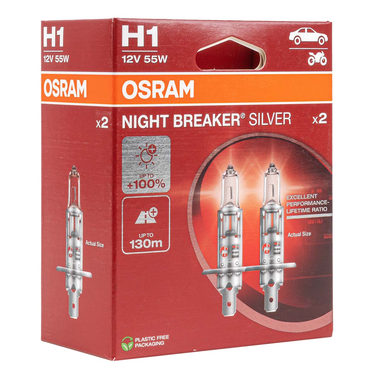Osram H1 NIGHT BREAKER SILVER halogeenlamp 12 V 55 W