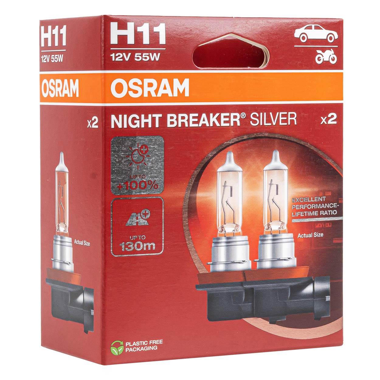 Osram H11 Night Breaker Silver halogeenlamp