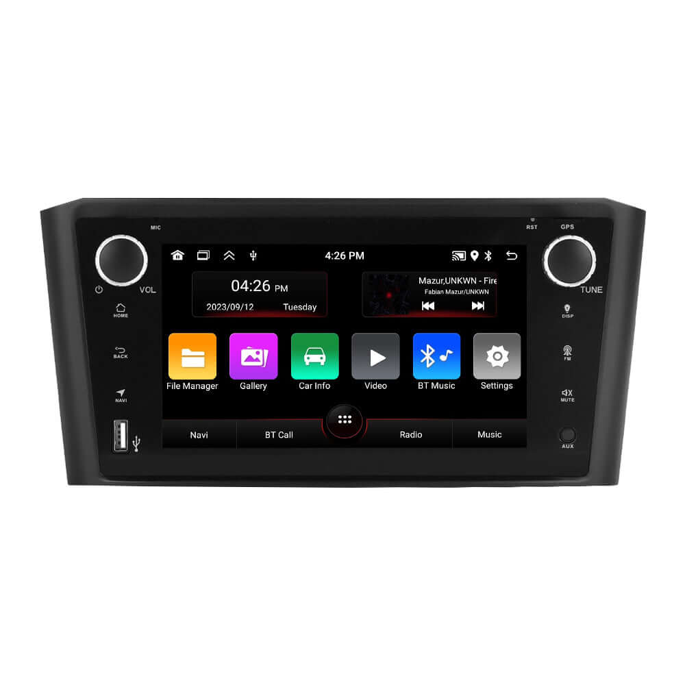 Toyota Avensis 02-08 – 7" radio met Apple CarPlay en Android Auto, met modern touchscreen en functies
