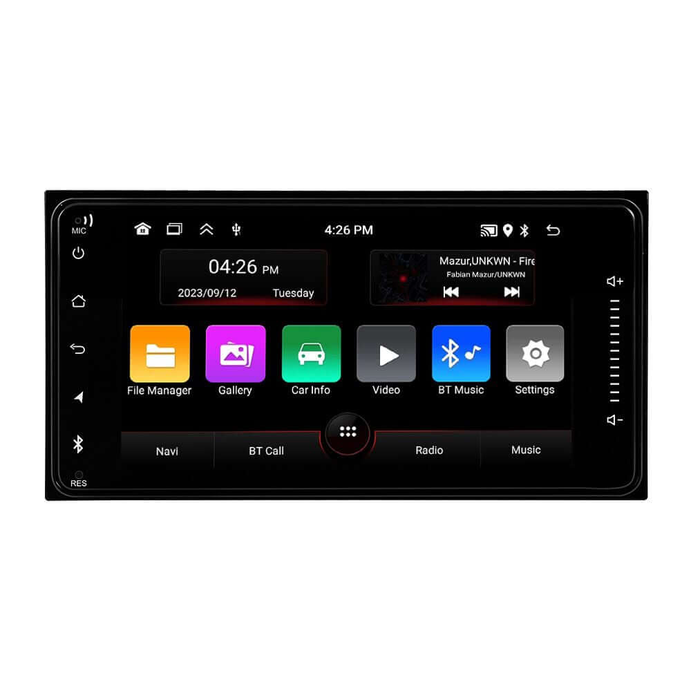 Toyota Universeel – 7" radio met Apple CarPlay en Android Auto, met moderne functies en interface