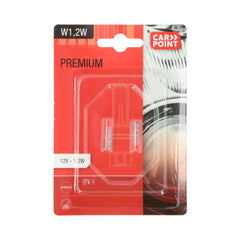 Carpoint. Premium-autolampen 12V W1,2W, 2 stuks. 