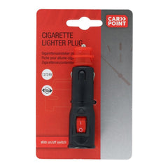 Carpoint 12/24V sigarettenaanstekerstekker met aan/uit-schakelaar 8A 