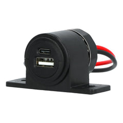 Carpoint opbouw USB-A + USB-C 12/24V 