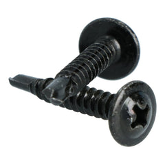 Carpoint zelftappende schroeven, zwart, Ø 4 mm, 25 mm, 100 stuks. 