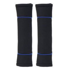 Carpoint stuurhoes van echt leer Classic zwart/blauw 