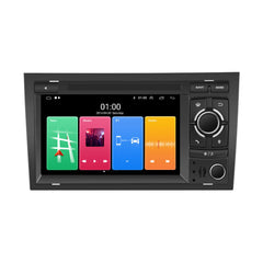 Audi A4 00-08 - 7" radio met Apple CarPlay en Android Auto (design 2) met touchscreen-interface
