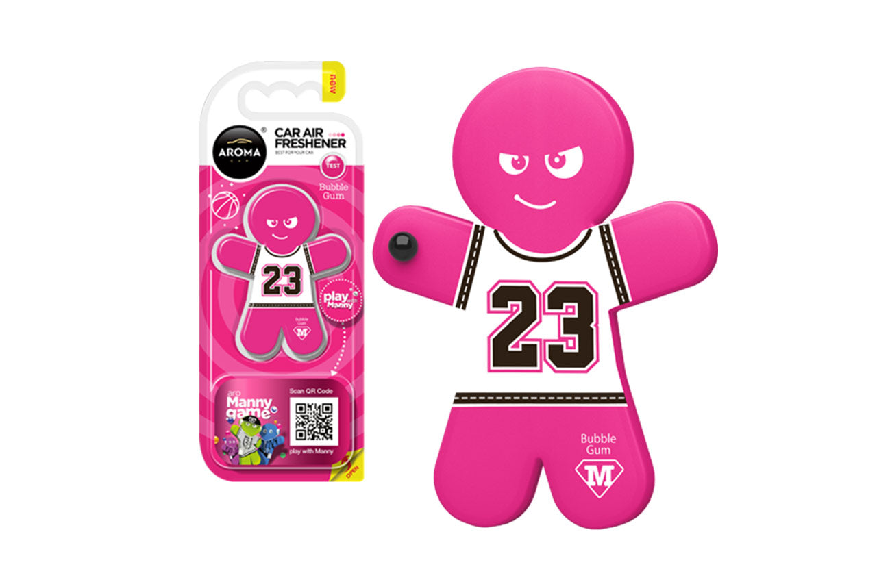 Aroma Car Manny luchtverfrisser met Bubble Gum-geur