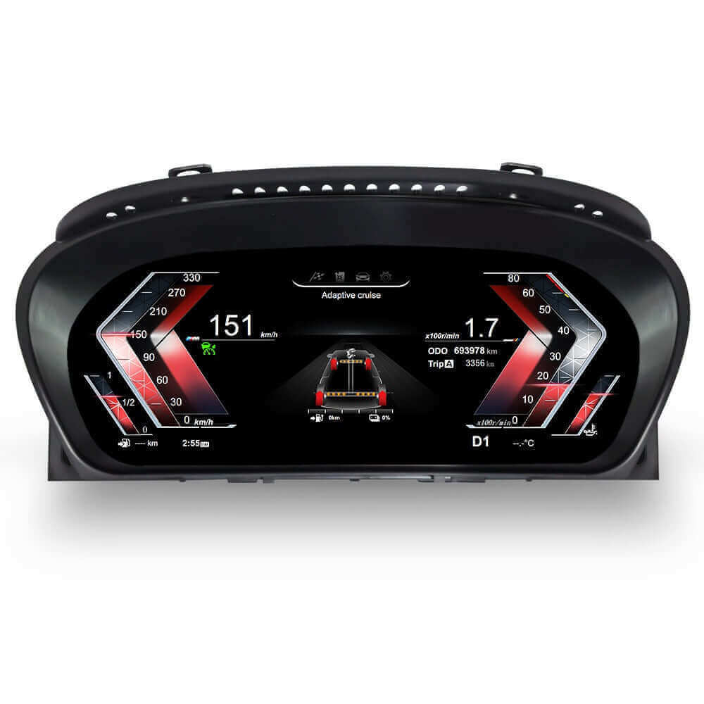 BMW 5/6-serie 03-10 - 12,3" Digitale snelheidsmeter – Carmediaeurope.com