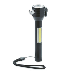 3-in-1 noodzaklamp met noodhamer en gordelsnijder – oplaadbaar 