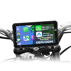 Motorfiets GPS-scherm met draadloze Apple CarPlay en Android Auto 
