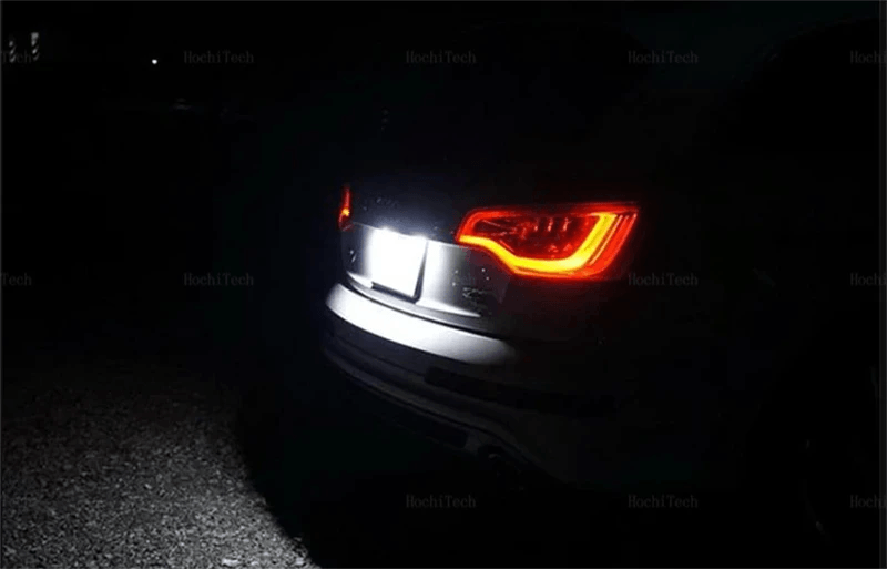 LED kentekenverlichting Audi – CANBUS (A3, A4, A6, Q7 e.a.) geeft krachtig wit licht aan de achterkant van de auto.
