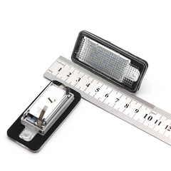 LED kentekenverlichting Audi – CANBUS (A3, A4, A6, Q7 e.a.) met meetlint voor formaat en pasvorm.