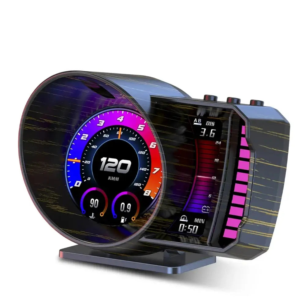 3.5" Head-Up Display (HUD) voor auto – digitale snelheidsmeter met OBD2 