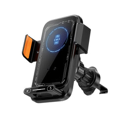 Draadloze autolader met houder – 15W Qi opladen & automatische klem