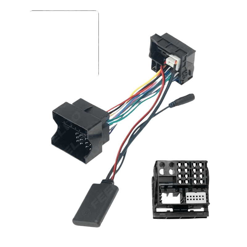 Bluetooth Adapter – VW (Passat, Touareg, Touran mm) en Skoda bekabeling en stekkers voor upgrade van de autoradio