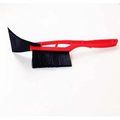 IJskrabber met sneeuwborstel voor auto – 43 cm rood 