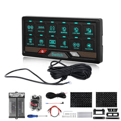 RGB 12-voudig schakelpaneel met touchbediening – 12V / 24V bedieningspaneel 