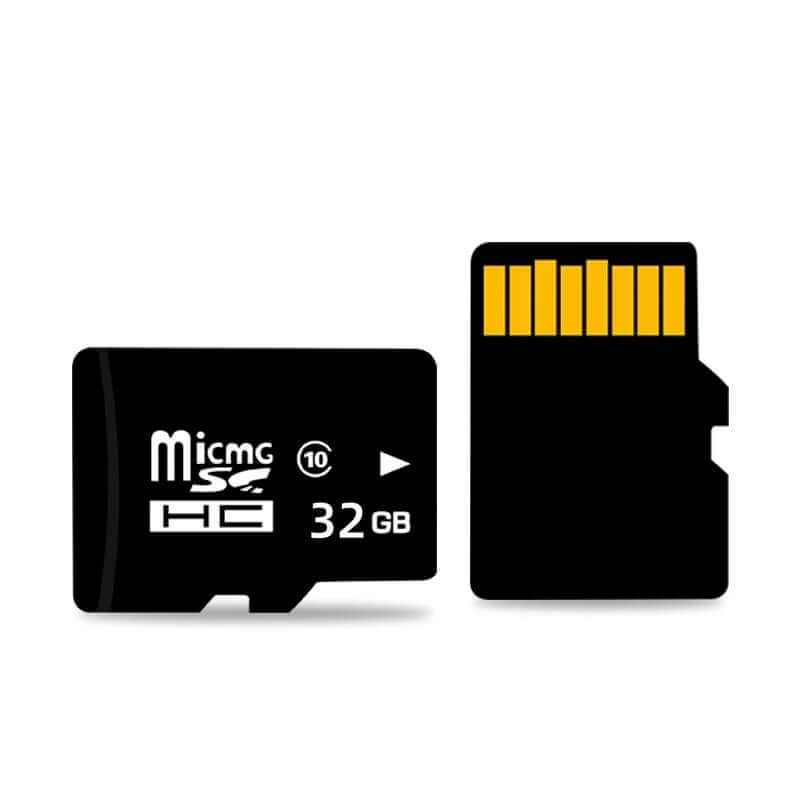 Micro SD-kaart - 32 GB, afbeelding van een Micro SD-kaart met een capaciteit van 32 GB.