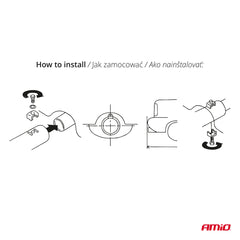 Montering af udstødningsspids med klemmer