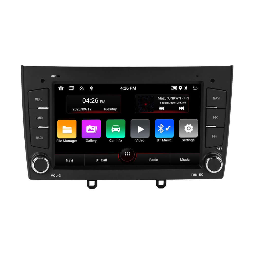 Peugeot 308/408 12-20 – 7" radio met Apple CarPlay en Android Auto, moderne autoradio met touchscreen