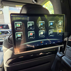 14" achterbankscherm met Netflix, Youtube, TV2 Play enz. – Carmediaeurope.com