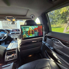 14" achterbankscherm met Netflix, Youtube, TV2 Play enz. – Carmediaeurope.com