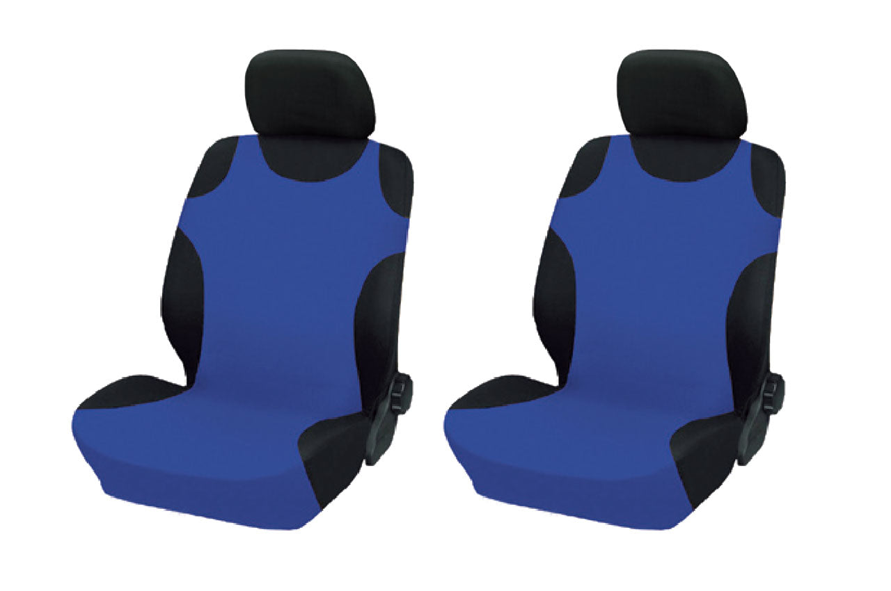 Blauwe stoelhoezen in T-shirt-stijl voor autostoelen, 2 stuks
