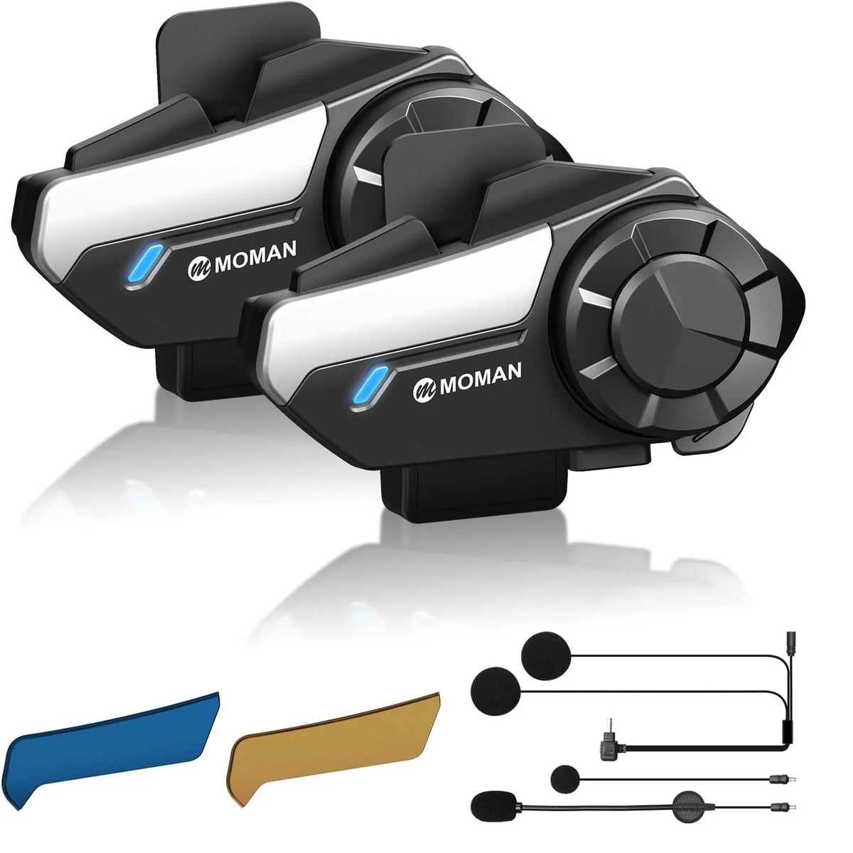 Motorintercom Bluetooth (2 stuks) | 1000 m bereik 