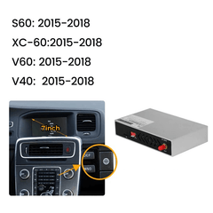 Draadloze Apple CarPlay & Android Auto module – Volvo S60/XC60/V40/V60 11-18 met 7” scherm en unit.